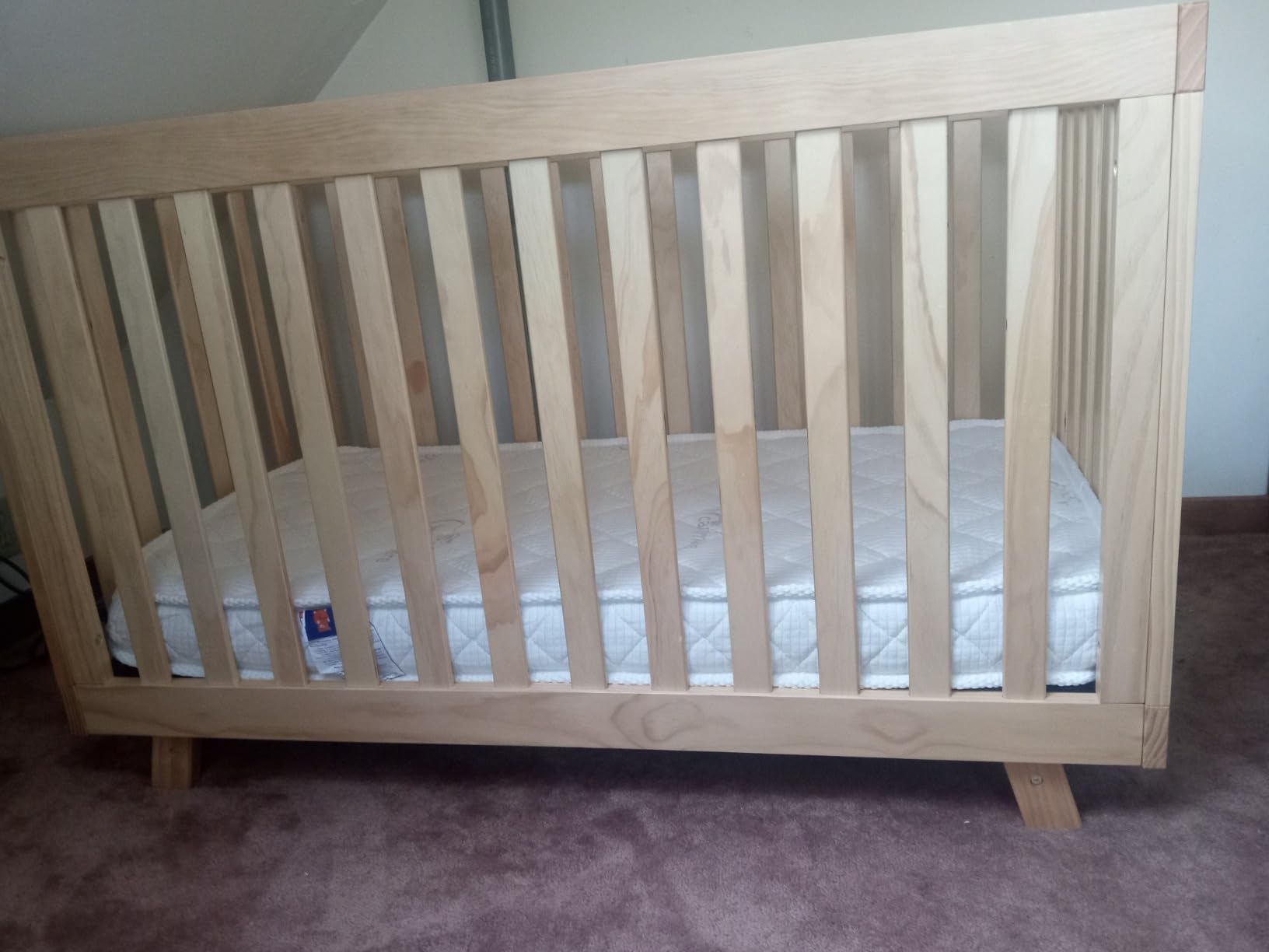 Storkcraft Beckett 3-in-1 Convertible Crib - GREENGUARD Gold Certified, Fits Standard Crib Mattress, Converts to Toddler Bed and Daybed, 4 Mattress Heights, Grow-with-Me Design (Driftwood) customer photo 2