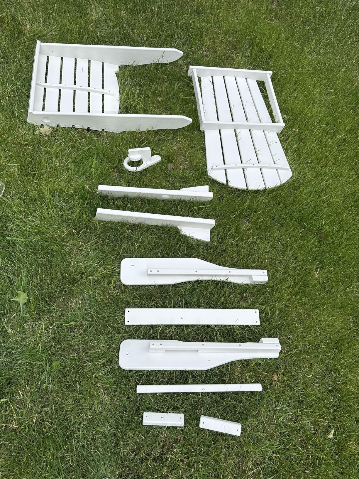Plawdlik Folding Adirondack Chair Set of 4, Cup Holder, Wooden Textured, Heavy All-Weather HDPE Comfortable Set Poolside Backyard Lawn Black customer photo 2