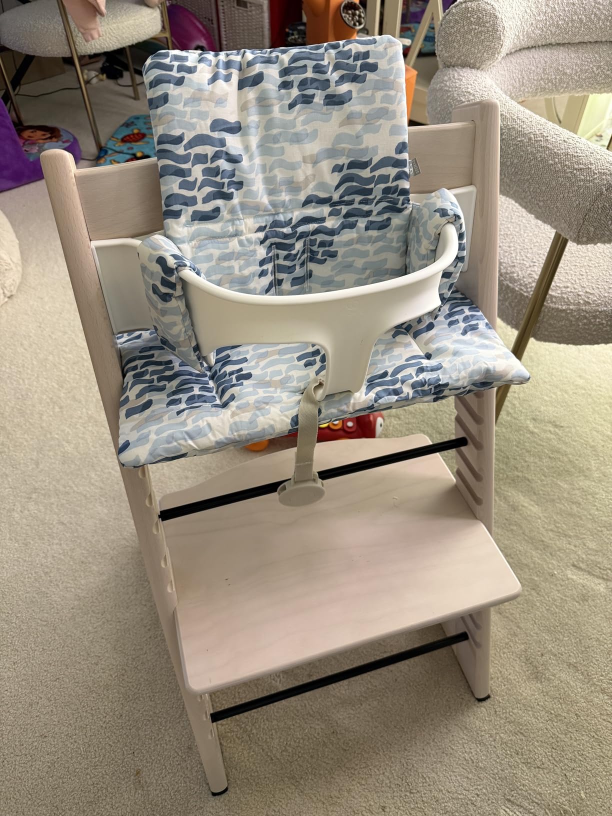 Stokke Tripp Trapp High Chair 2, Natural - Includes Chair + Baby Set with Removable Harness for Children 6-36 Months customer photo 2