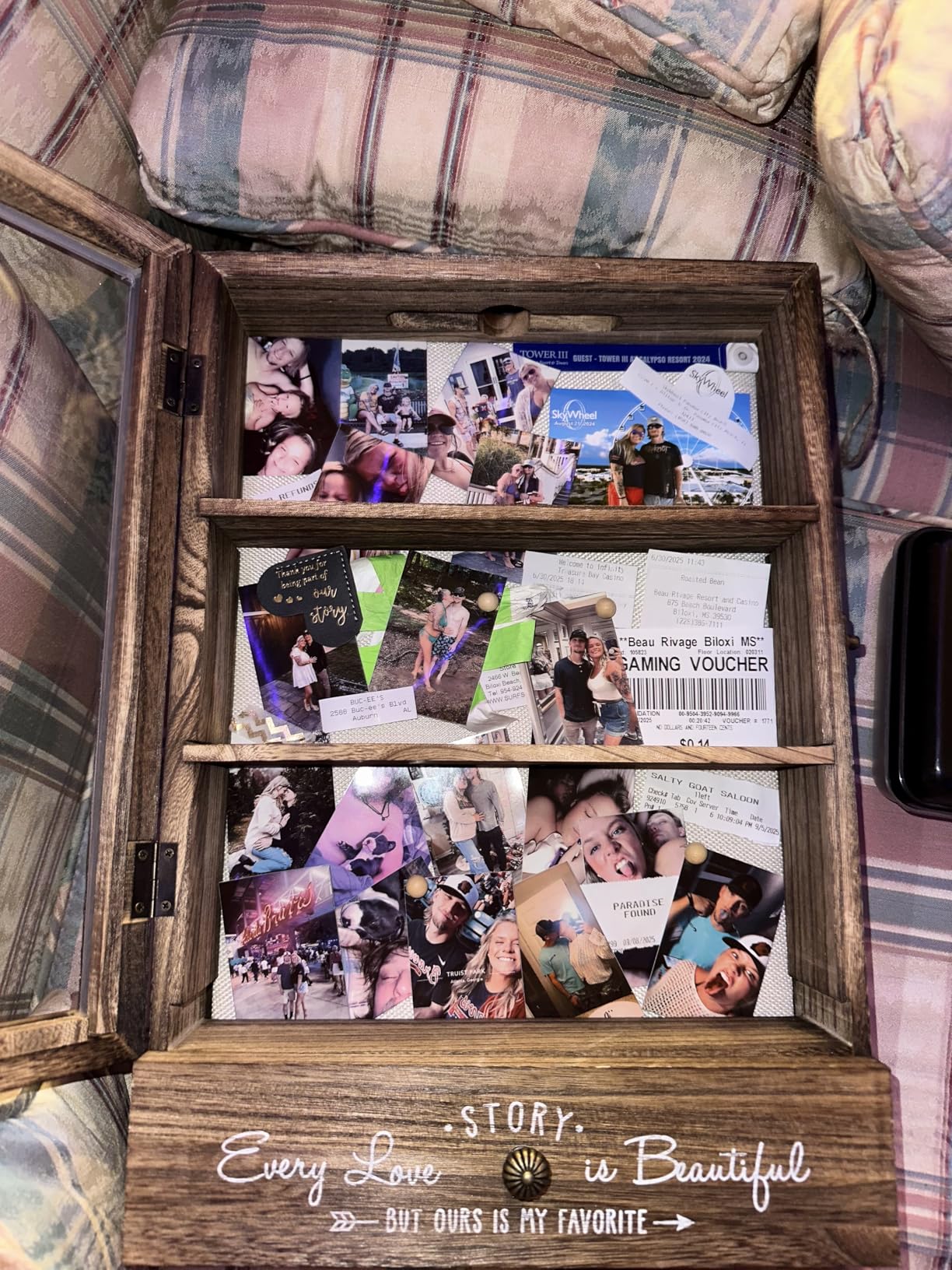 Black Shadow Box Frame 11X14 with Shelves, Medal/Challenge Coin Display Case, Pet Memorial/Wedding Shadow Box, Best Anniversary/Birthday/Bridal Shower/Engagement/Wedding Registry/House Warming Gifts customer photo 1