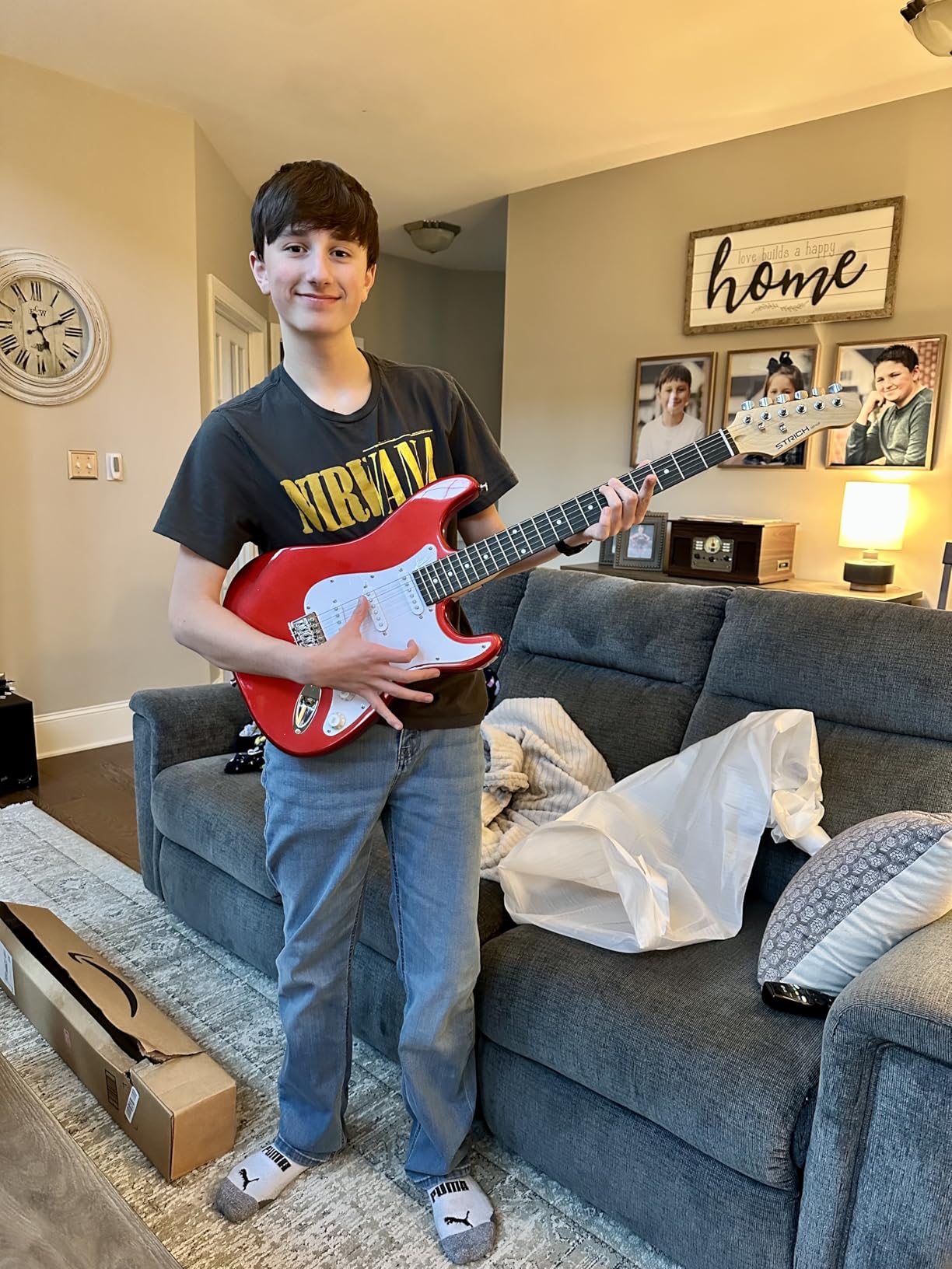 STRICH Electric Guitar Beginner Kit, Solid Body 39