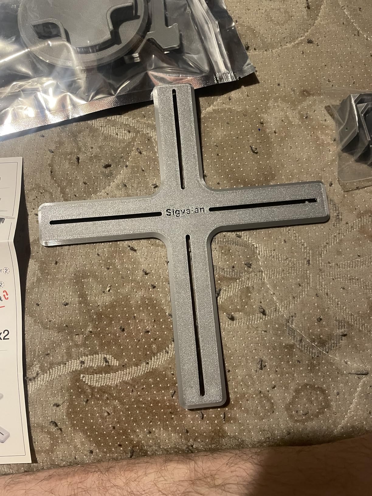 Stand for Model Airplanes for Display Making and Painting, Model Building Berth jig, Tray for Part of 1/72, 1/48 (Grey+Swivel Base) customer photo 1