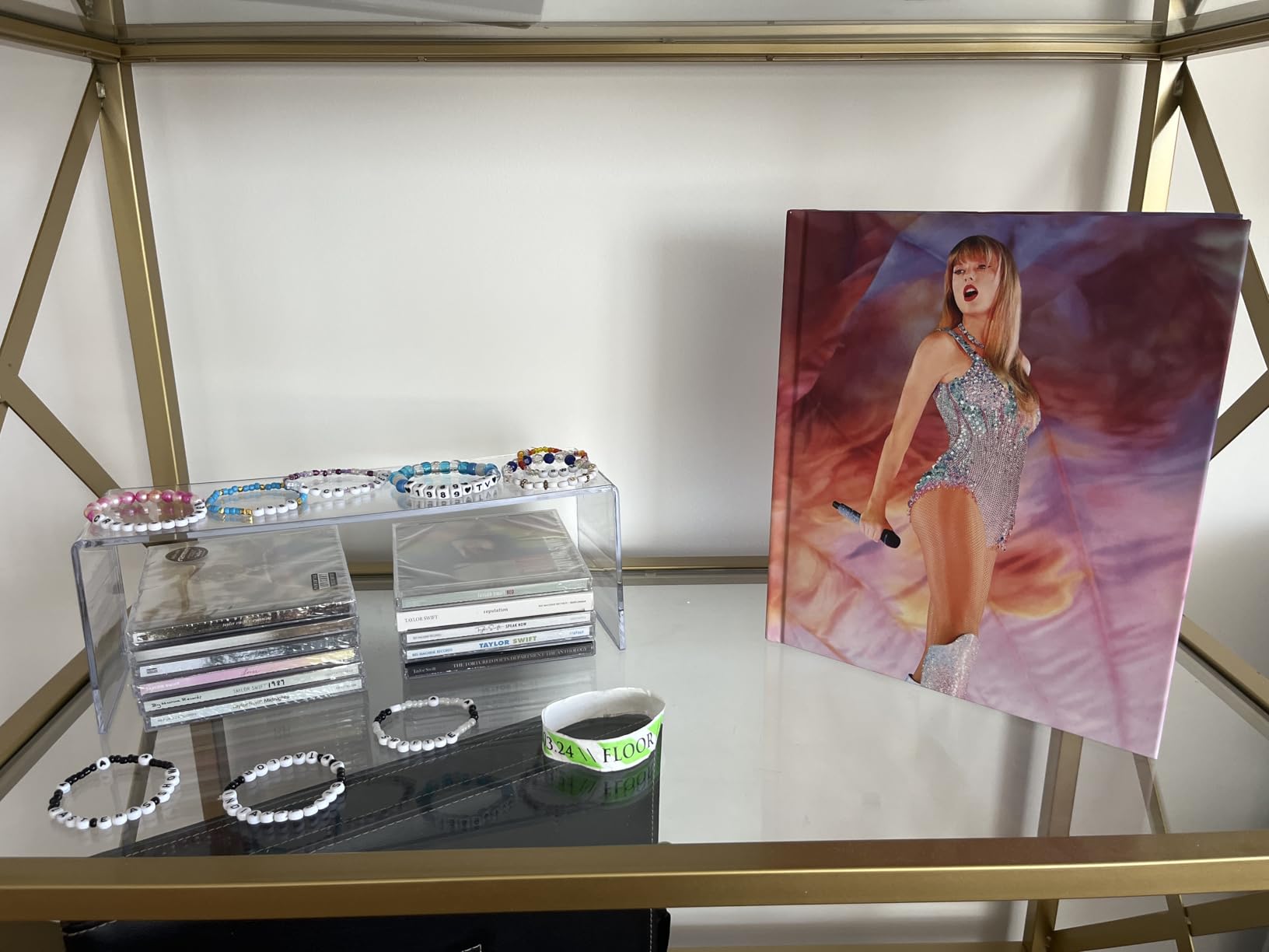Aminigram 4 Pack Large Acrylic Risers Display Stands, Perfume Organizer Stand, Clear Acrylic Shelf for Show Decor Display, Toys, Cupcake and More(12.4 x 4 x 4.6 inches) customer photo 1