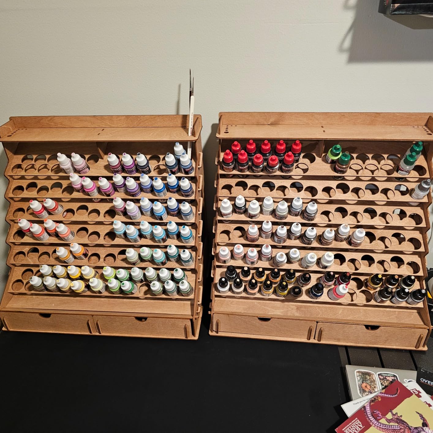 The Army Painter Warpaints Fanatic Wargamers Set Combo, 102 x 18 mL Acrylic Paints, incl. Metallics, Washes, Effects, 2 Brushes & 1 Miniature - Miniature Paint Set for D&D & Warhammer Miniatures customer photo 1