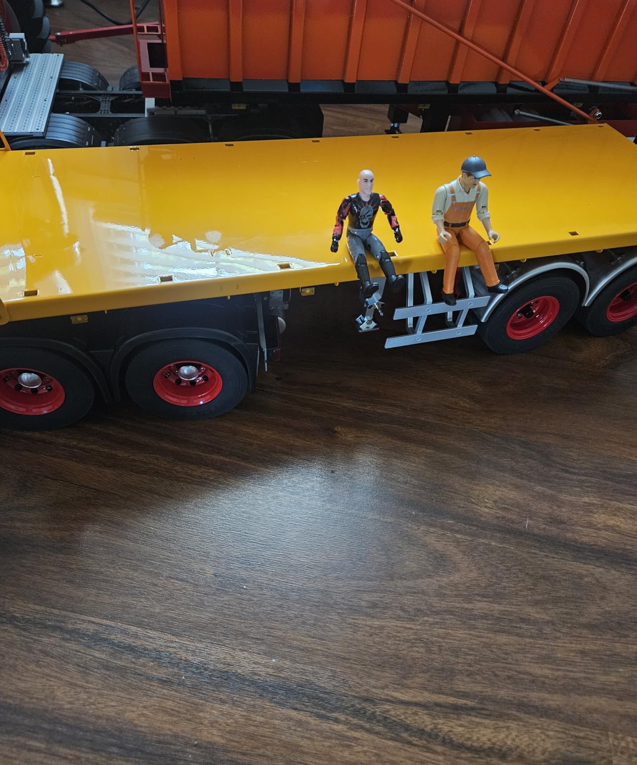 LESU 1/14 20FT Semi Metal Trailer Painted for RC Tractor Truck Radio Control Car for Ages 14+ customer photo 1