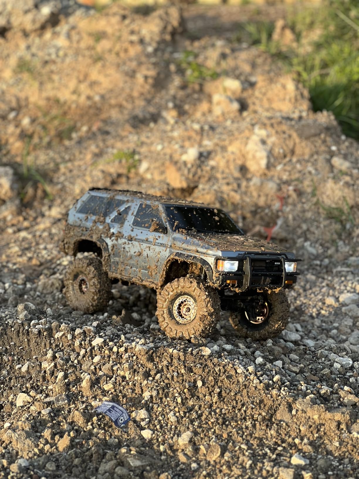 RC 1.9 Beadlock Wheels and Tires for 1/10 TRX4 TRX6 SCX10 SCX10 II 90046 SCX10 III AXI03007 SCX10 Pro Gen7/8 D90 VS4-10 MST CFX RC Crawler Car,4PCS Beadlock Rims 1.9 Wheel Tires,Red customer photo 2