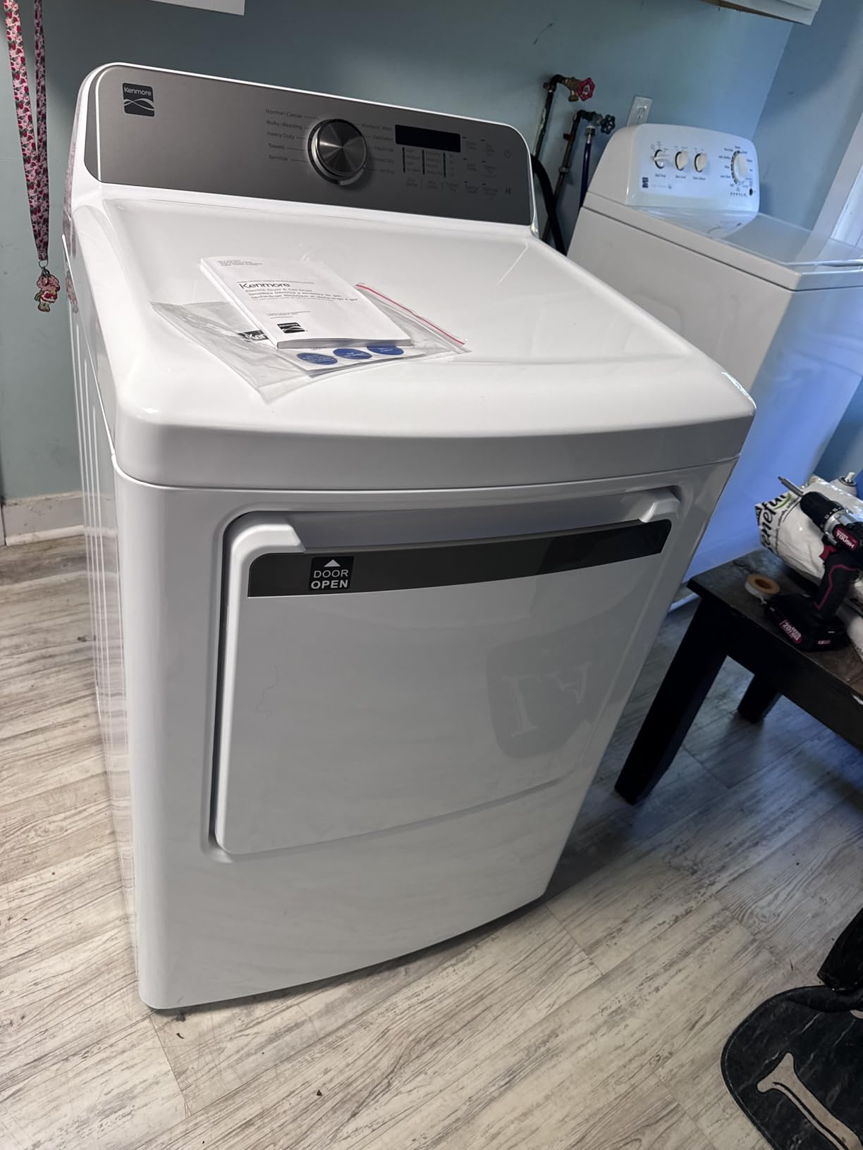 Kenmore 7.0 cu. ft. Front Load Gas Dryer with Wrinkle Guard, Smart Sensor Drying, White customer photo 1