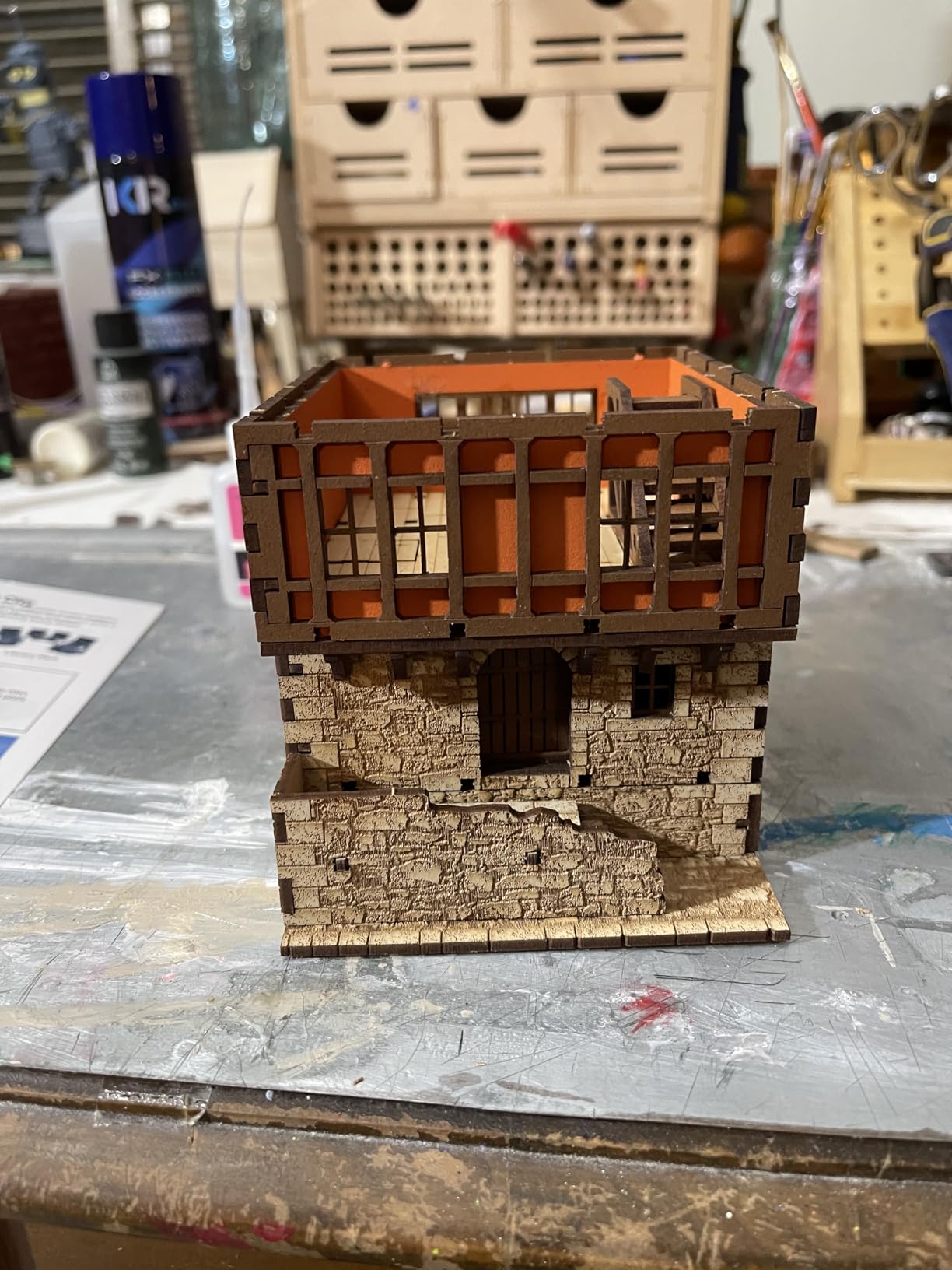 The Great Tower P- Medieval Castle - DIY Wooden Building Kit Crafts for Adults, Puzzle Wood Model Kit - Laser Cut Wooden Puzzle Architecture & Engineering Assembly Set - Hobby building kit - Realistic customer photo 1
