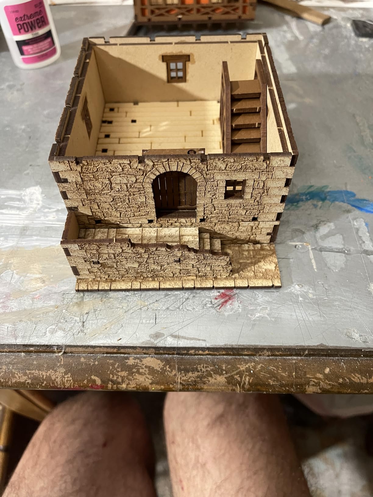 The Great Tower P- Medieval Castle - DIY Wooden Building Kit Crafts for Adults, Puzzle Wood Model Kit - Laser Cut Wooden Puzzle Architecture & Engineering Assembly Set - Hobby building kit - Realistic customer photo 2