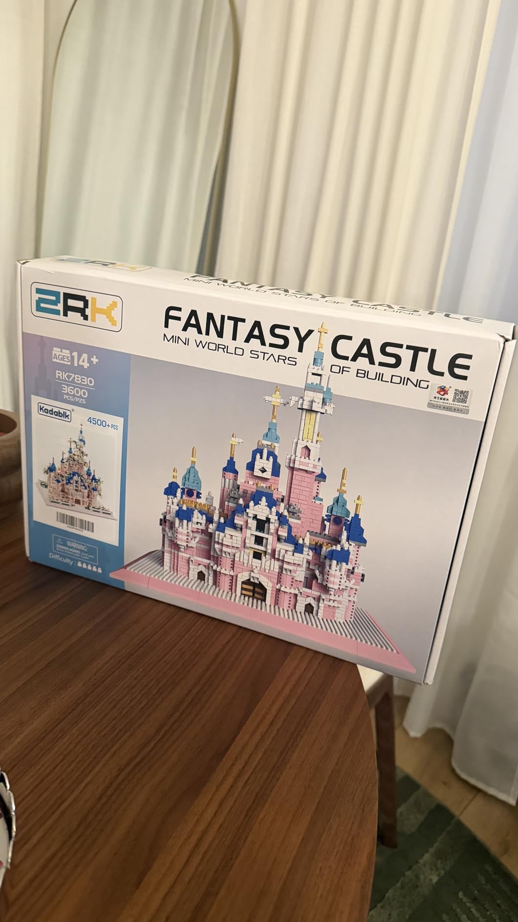 Kadablk Famous Architecture Model,Micro Blocks Building Sets,Germany Swan Stone Castle, 2800+ PCS Mini Bricks Building Blocks, Gift for Adults and Teens customer photo 1