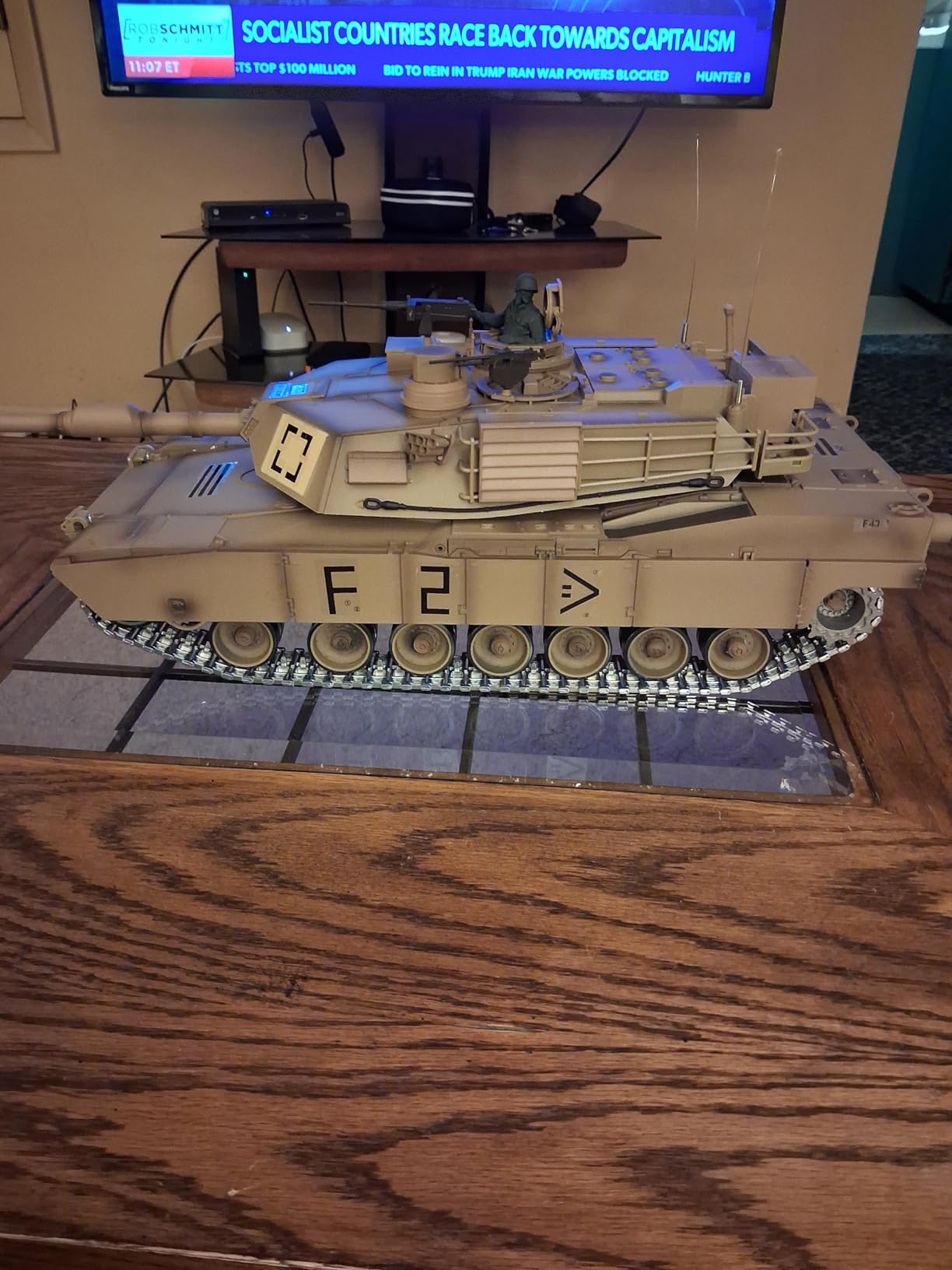 Supdex 1/16 RC Tank, Heng Long US M1A2 Abrams Army Toy with Smoke, Sound and Lights, Remote Control Tank That Shoots with Upgraded Metal Tracks, Idler and Sprocket Wheel, Steel Gearbox, Batteries*2 customer photo 1