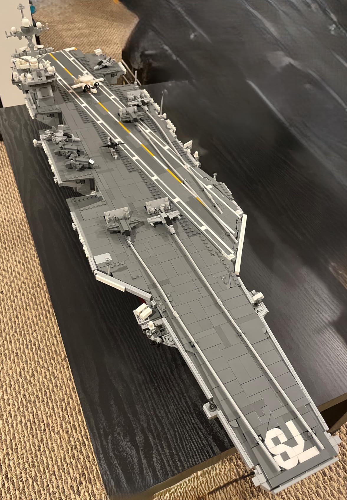KAROYD 1/300 Gerald R-FOD | Nuclear-Powered U.S. Navy Aircraft Carrier Model Building Kit, Large Military Series Building Set, (6361PCS+) - with About 13 Aircrafts customer photo 1