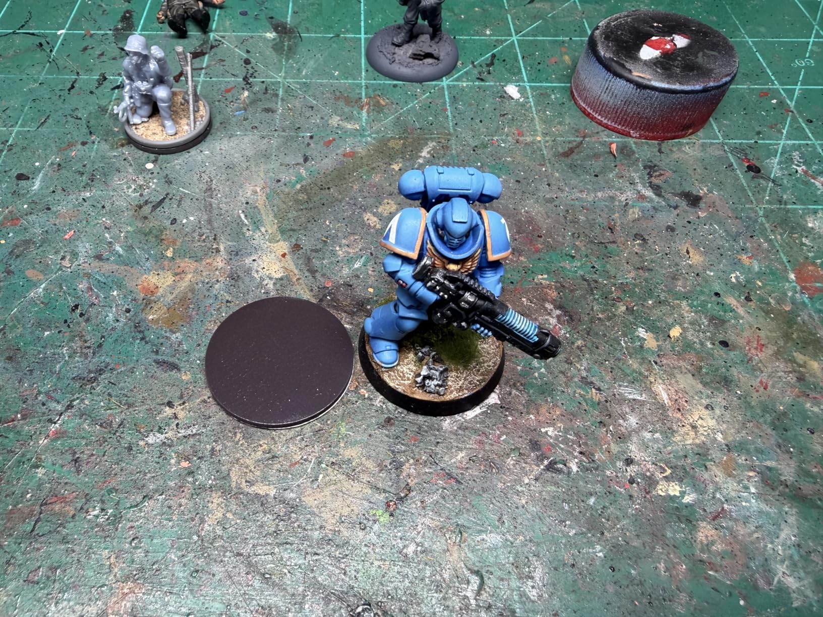 Miniature Magnetic Self-adhesive Round Bases for Wargames Flexible Sticky Magnets (Round 40mm-50pcs) customer photo 1