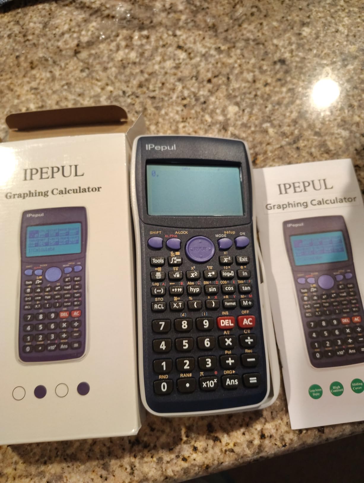 Graphing Calculator, IPepul Scientific Calculators 10 Modes / 4 Graphing Functions, Desktop Math Calculator for College Students, School Supplies for Middle High School Teachers Office customer photo 2