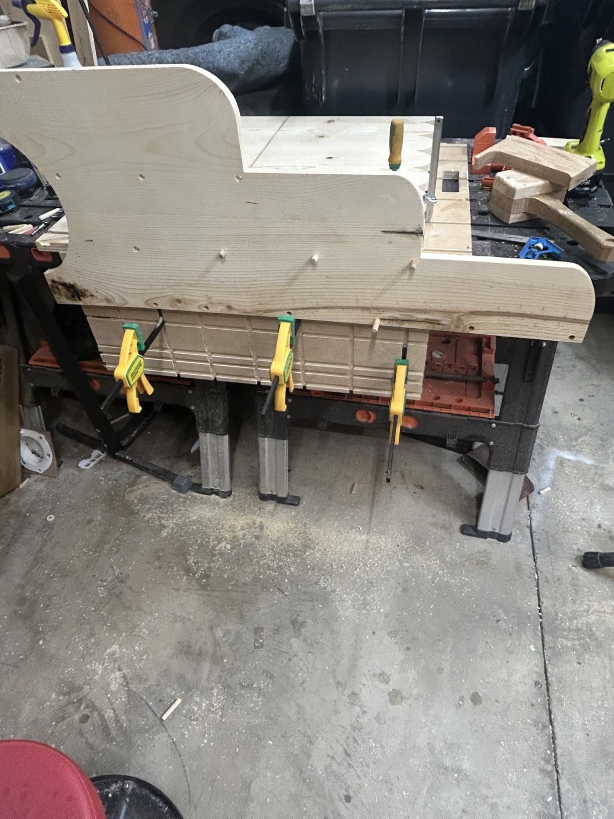 MICROJIG Matchfit Grr-rip Clamp (4-Pack), Dovetail Track Clamps, Squeeze Action Dovetail Clamps for Jigs, Sleds, Workbenches, DVC-625QCK2X4, Yellow customer photo 2