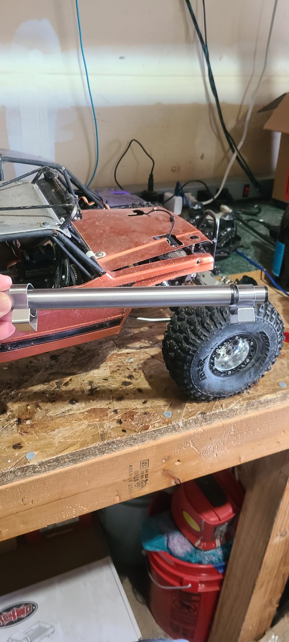 RC Crawler with Machined Aluminum Front and Rear Portal Axles for Vanquish VS4-10 Phoenix F10 LCG Chassis (Silver Axle F and R) customer photo 2