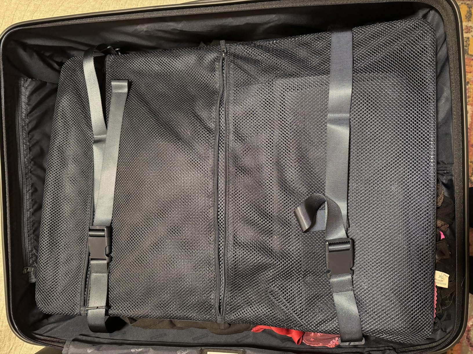 Large Checked Luggage - 29-Inch Lightweight Hardside Suitcase with Four WhisperGlide 360° Spinner Wheels, Interior Compression System, TSA-Accepted Lock - Navy Blue customer photo 2