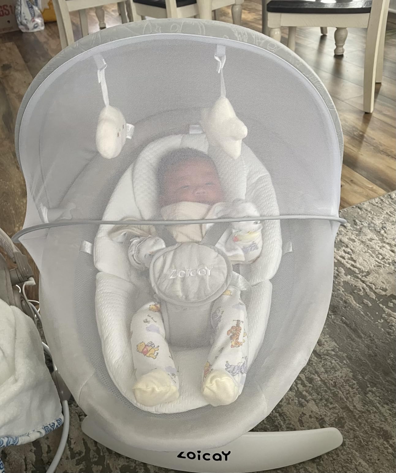 3-in-1 Baby Swing for Infants with Motion Detection, Infant Swing with 5 Speeds & 3 Swing Modes, 12 Melodies, Electric Swing for Baby, Up to 25 lbs customer photo 2