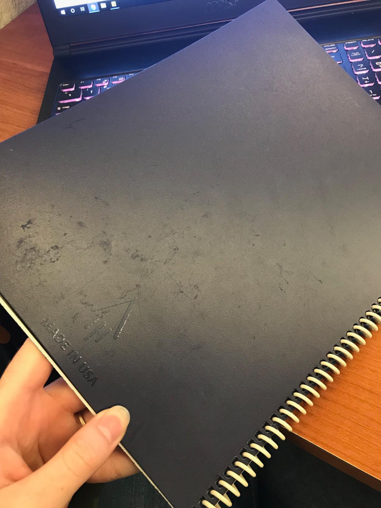 Rocketbook Core Reusable Smart Notebook, Dot Grid Pages For School, Work and Creative Projects, Letter Size 8.5x11, Black - Premium customer photo 2