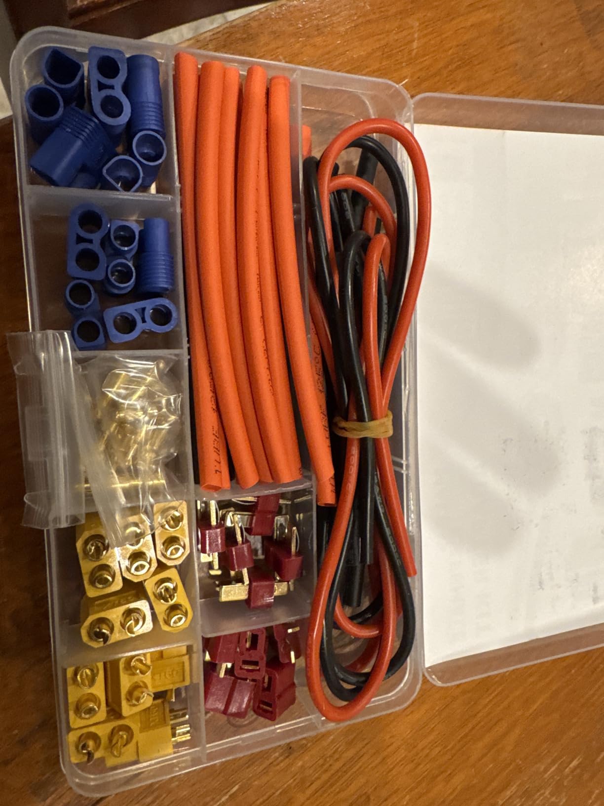 62pcs T-Plug / XT30 / XT60 / EC3 Male & Female Plug Adapter Connectors Kit 14 AWG Silicone Wire and Heat Shrink Tubing for RC Lipo Battery Accessories ESC Motor customer photo 1