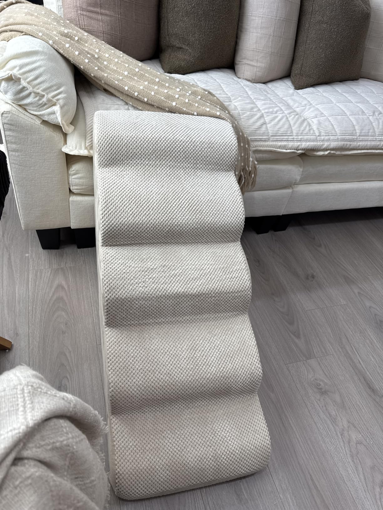 Aodisman Dog Stairs for Small Dogs,3 Step Dog Ramp for Couch and Bed,Pet Stairs with Non-Slip Bottom for Old Cats,Indoor Pet Steps,Comfort,Durable,15.4