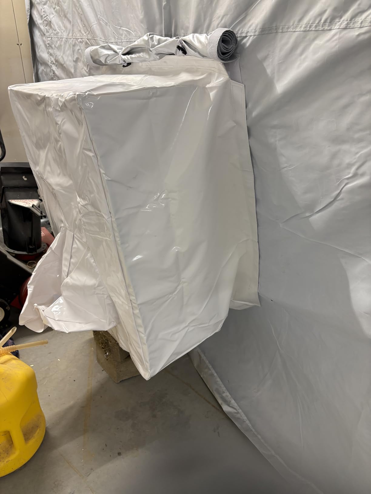 CooTentler Air Draft Device Connection & 12 Inch Exhaust Fan with 33ft Ducting Hose for Faster Filter Out Overspray and Odor (White) customer photo 2