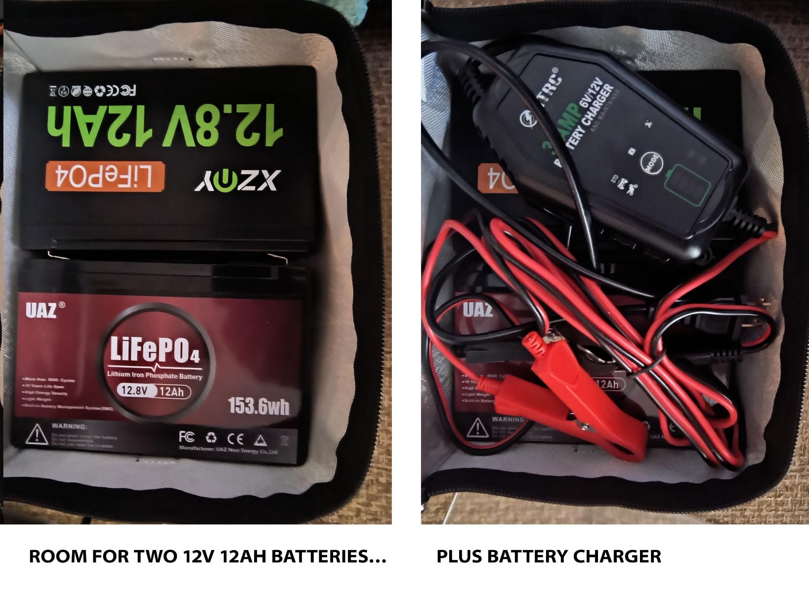 Upgraded Lipo Battery Fireproof Explosionproof Bag(8.5 x 5.7 x 6.5 inch),4 Layers of Heat Insulated Materials with Waterproof Zipper/Reflective Strip,Comfortable Handle/Portable Shoulder Strap customer photo 1