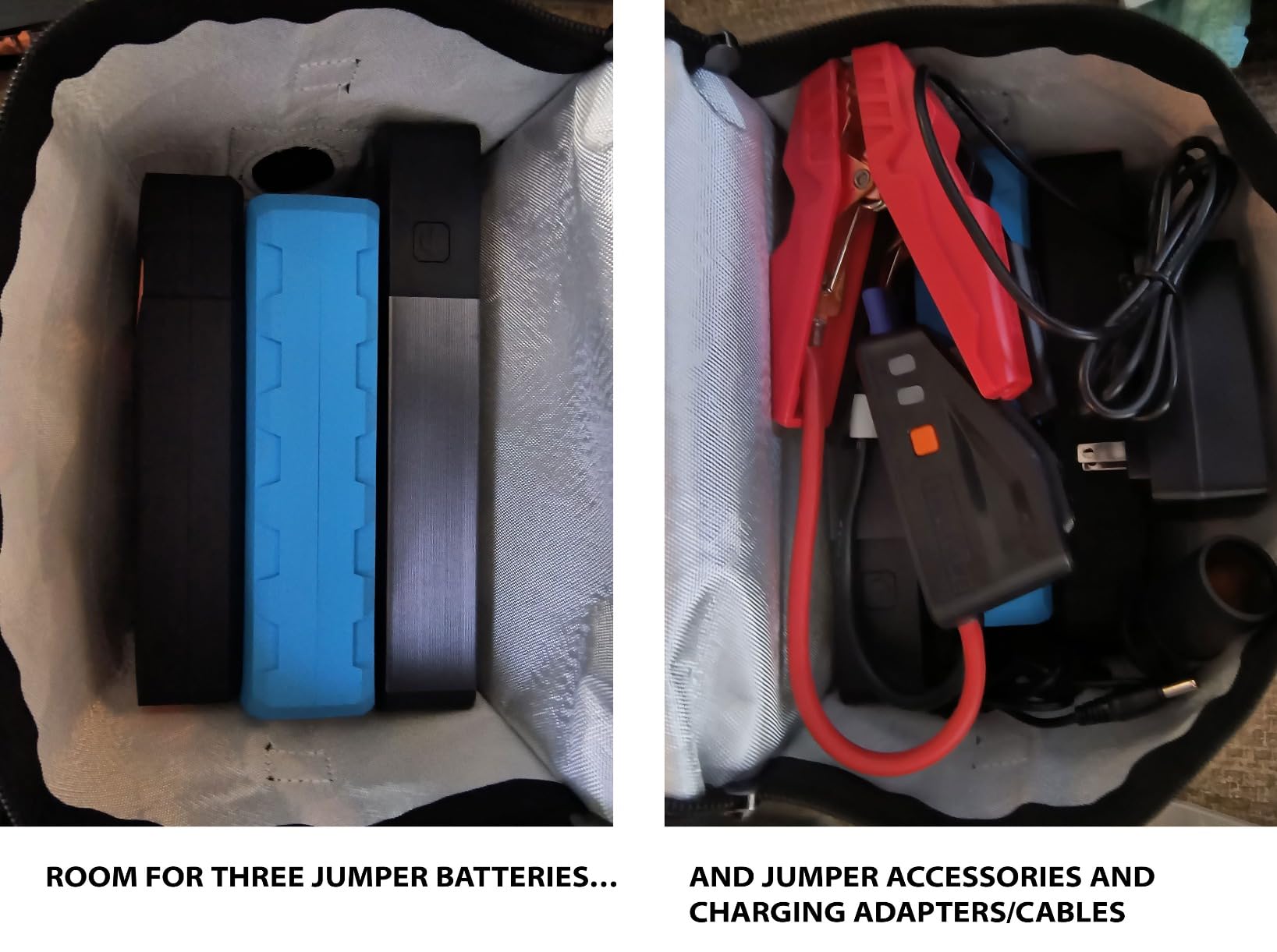 Upgraded Lipo Battery Fireproof Explosionproof Bag(8.5 x 5.7 x 6.5 inch),4 Layers of Heat Insulated Materials with Waterproof Zipper/Reflective Strip,Comfortable Handle/Portable Shoulder Strap customer photo 2