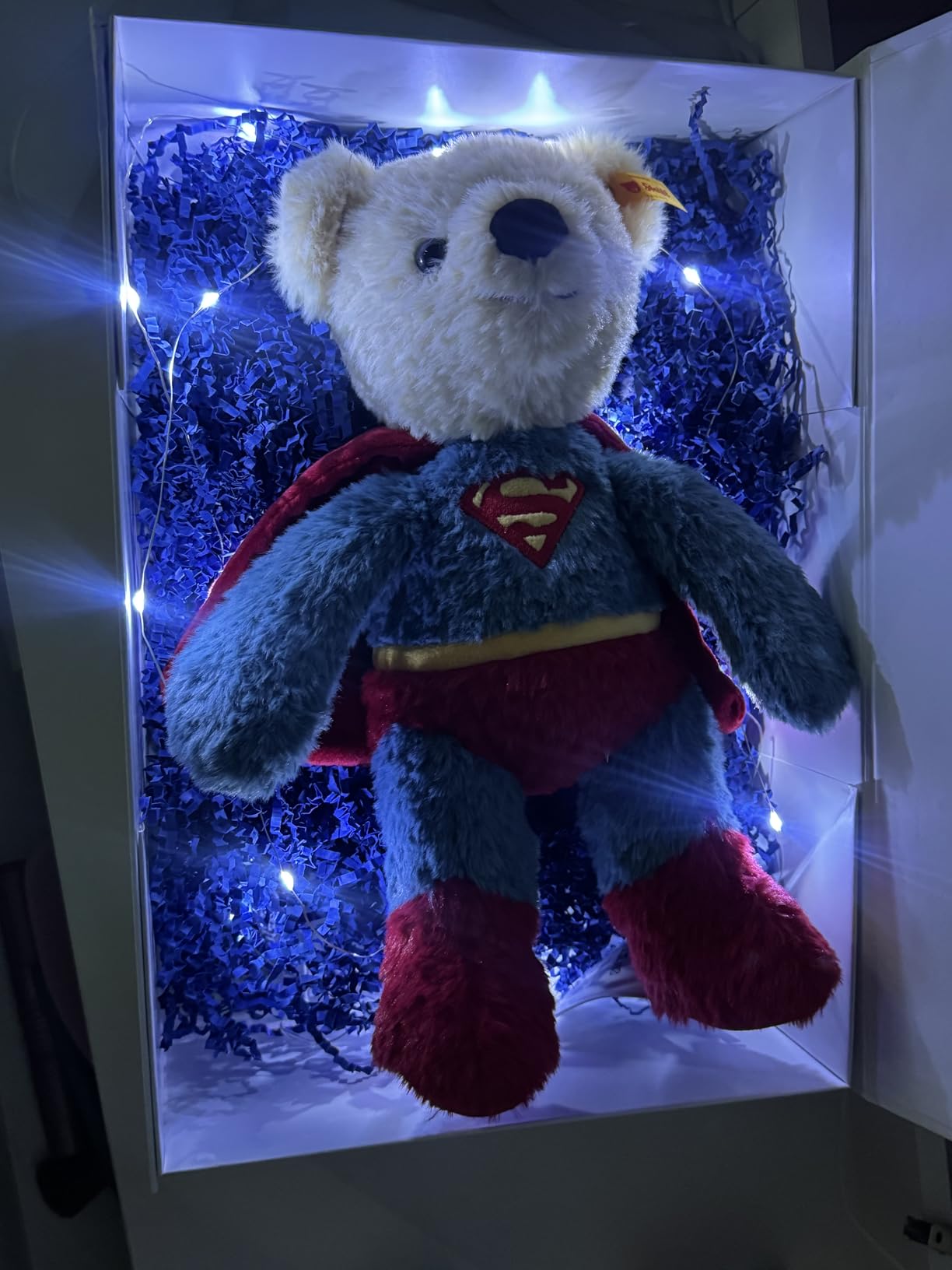 DC Superhero Teddy Bear - Officially Licensed Plush Toy Collectible Premium Soft Stuffed Animal for Kids and Collectors, DC Superman 12-Inch Tall customer photo 1