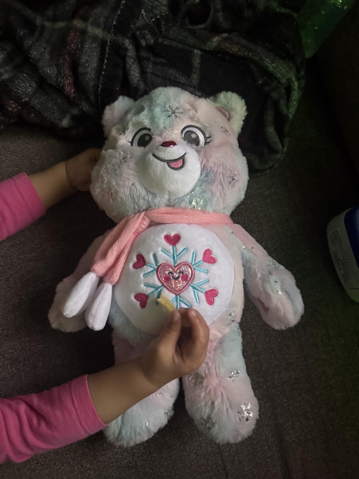 Care Bears - Collector Edition 14-Inch Snowflake Sparkle Bear - Medium Size Plush - Soft, Huggable Plushie, Stuffed Animal for Girls and Boys, Ages 4+ - Amazon Exclusive customer photo 2