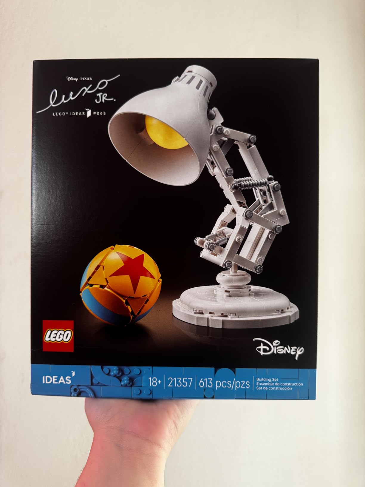 LEGO Ideas Disney Pixar Luxo Jr. - Room Decor and Building Set for Adults - Office and Desk Decor for Women and Men, Ages 18+ - Brick-Built Lamp DIY Kit - Collectible Gift Idea for Movie Fans - 21357 customer photo 1