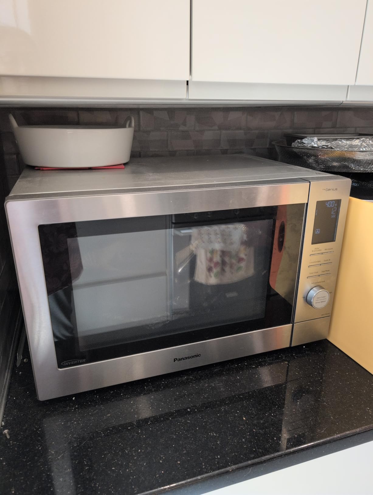 Panasonic HomeChef 4-in-1 Countertop Microwave Air Fryer Combo, Time-Saving 20 Presets + App-Linked Recipes, 1000W 1.2 cu ft Inverter Multi Oven & Convection Tech, NN-CV87QS Stainless Steel customer photo 2