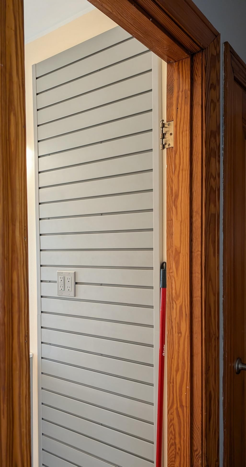 VEVOR Slat Wall Paneling, 8 x 4 ft, PVC Garage Slatwall without Accessories, Black Slat Wall Easy-to-Install Adjustable Slatwall Panel with Coupling Structure & DIY Cutting, Fits for Storage & Display customer photo 1