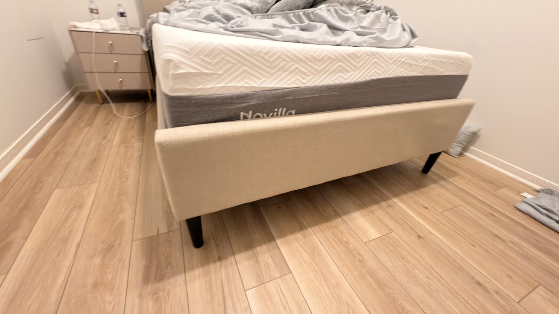 Novilla Bliss Mattress King Size, 14 Inch Gel King Size Memory Foam Mattress in a Box for Cooling Comfort & Pressure Relieving, Target Zoned Support for Back Pain Relief, CertiPUR US Certified Foams customer photo 1