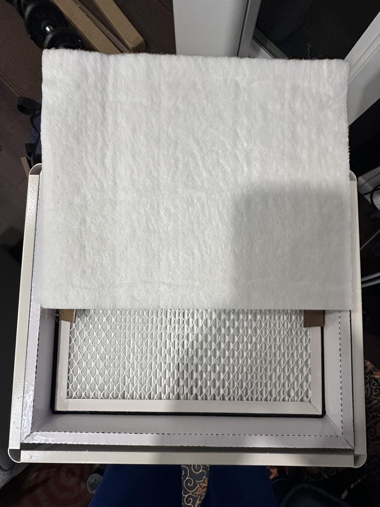 LF105 Solder Fume Extractor, 105W Smoke Absorber with Large 2-in-1 HEPA Carbon Filter, 220m³/h Strong Suction, Fume Extractor for Soldering, PCB Repair, ≤10W Laser Engraver, Resin 3D Printing customer photo 2