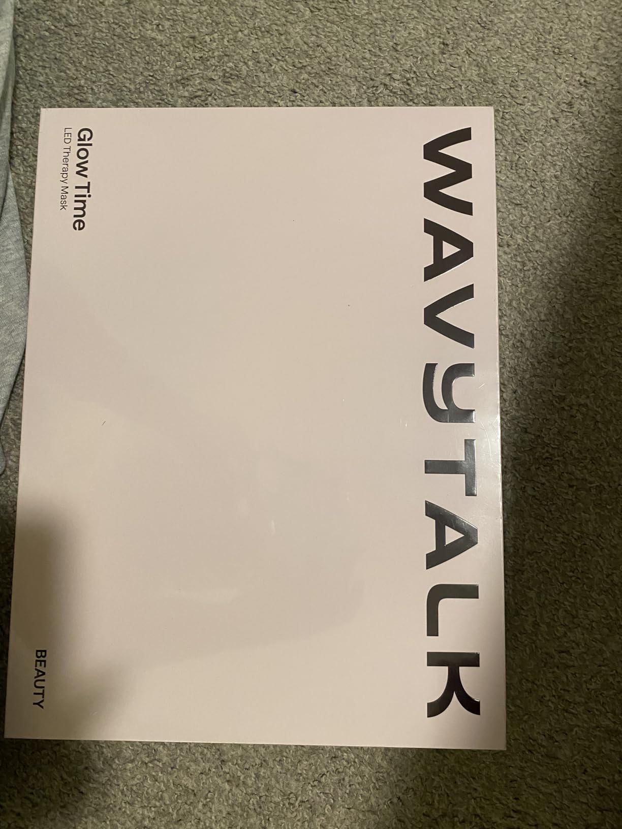 wavytalk Red Light Therapy Mask for Face, Glow Time LED Face Mask Light Therapy for Anti-Fine Line, Acne, Skin Rejuvenation with Red, Near-Infrared Light, Blue and Amber Light Therapy (White) customer photo 2