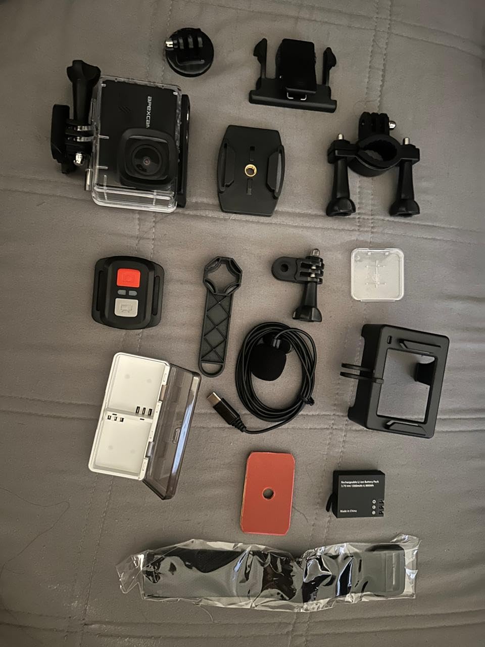 Apexcam M80 Action Camera 4K 60FPS with 128GB Card, 64MP Sports Camera Helmet for Vlogging, 131FT Waterproof Camera Underwater,WiFi Camcorder, 8X Zoom, Remote Control, Mount Accessories customer photo 2