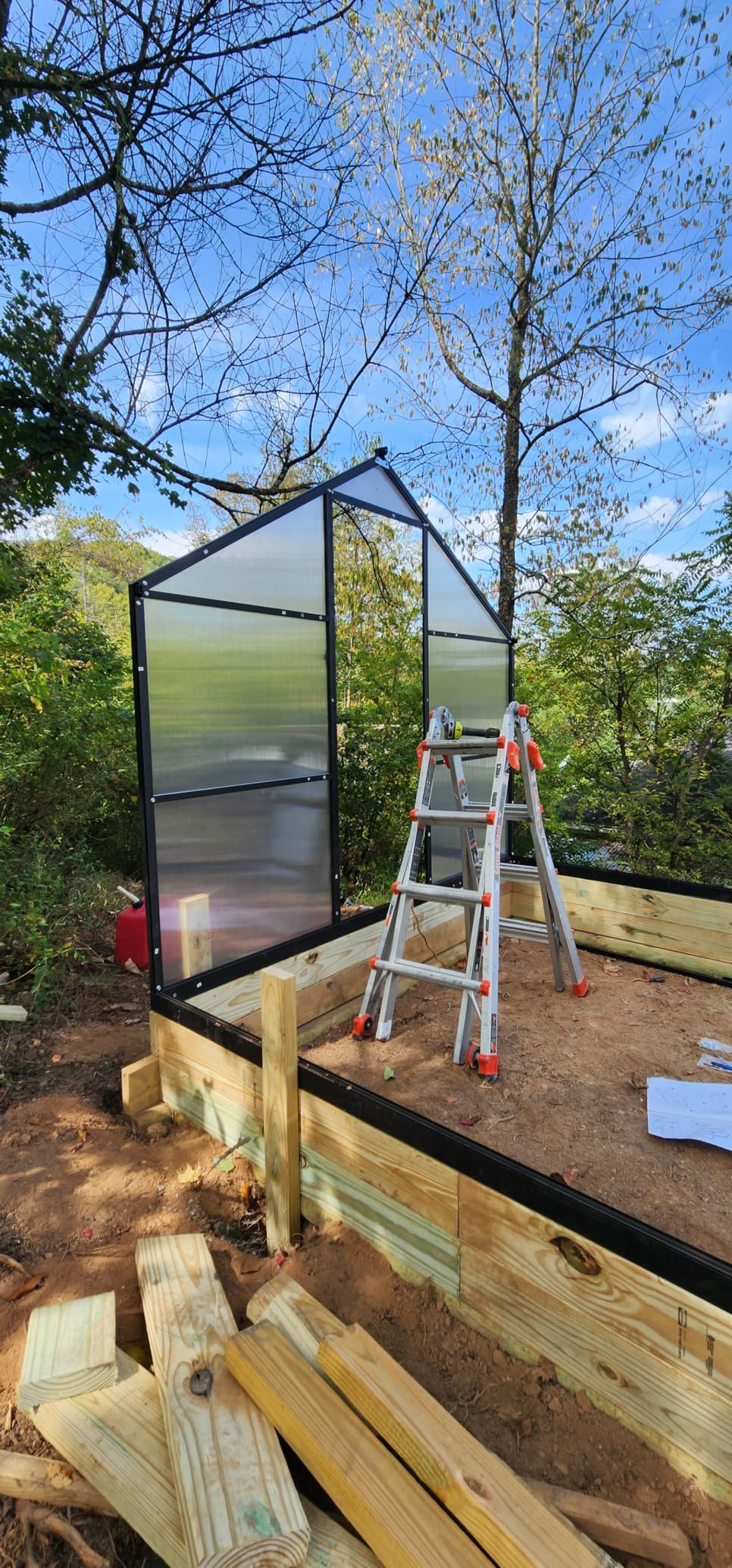 6x8 FT Greenhouse with Hygrometer, Greenhouses for Outdoors with Heavy Duty Aluminum Frame, Quick Setup Plant Gardening Green Houses for Outside with Lockable Door & Vented Roof Window customer photo 1