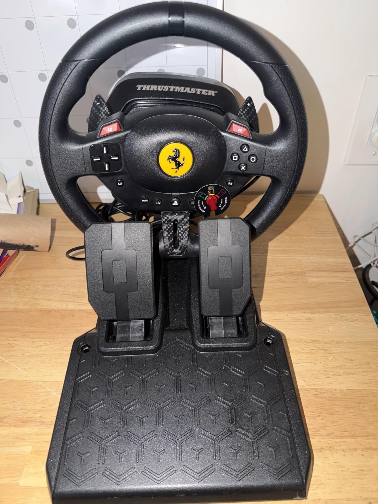 Thrustmaster T98 Ferrari 296 GTB Racing Wheel and Pedal Set (compatible with PS5, PS4 & PC) customer photo 2