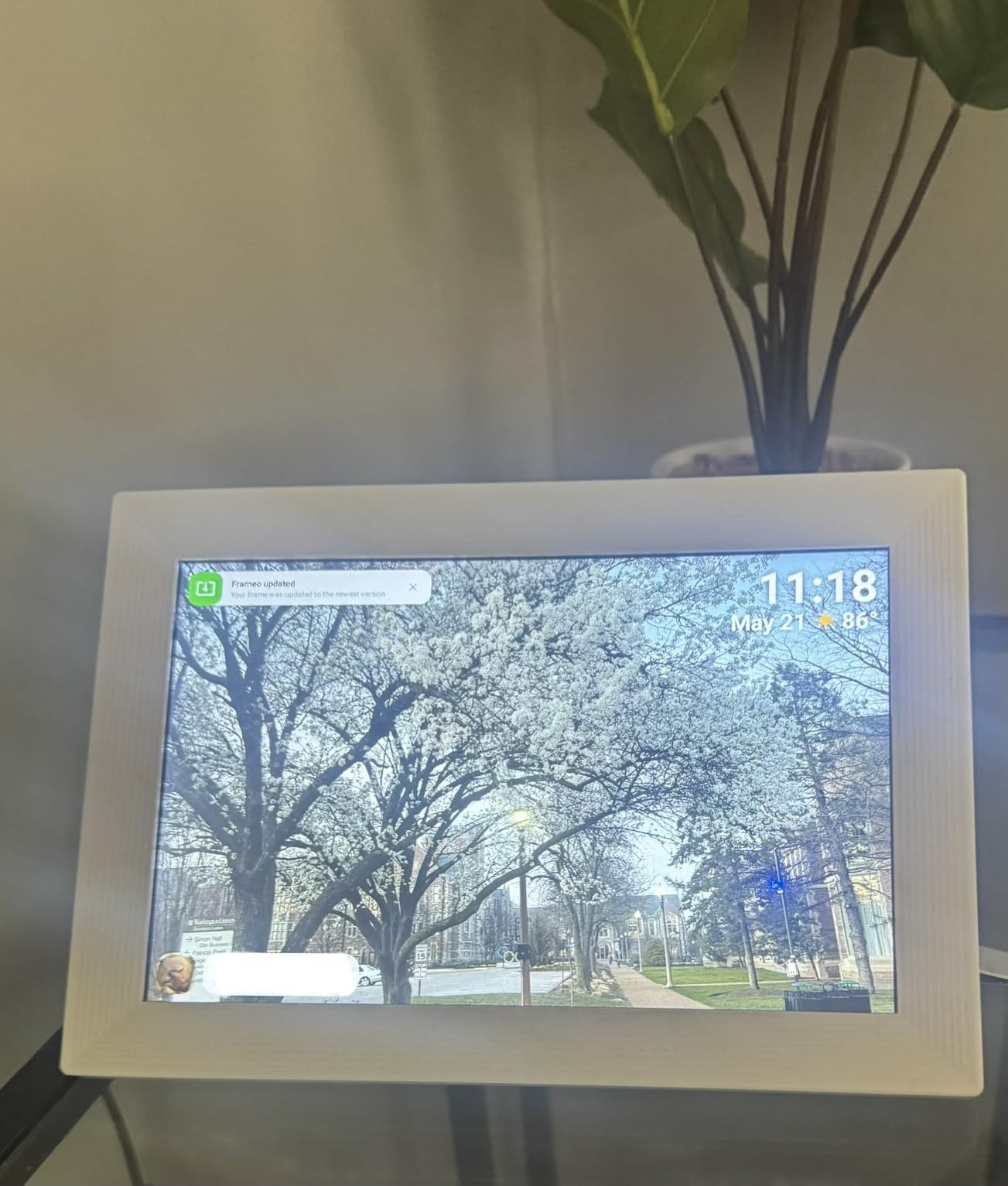 Digital Picture Frame, 10.1 inch Frameo Digital Frame WiFi, 1280*800 IPS HD Touchscreen, 32GB Storage, Instant Share Pictures Video, Smart Photo Frame Electronic, Gifts for Mom, House Warming customer photo 1