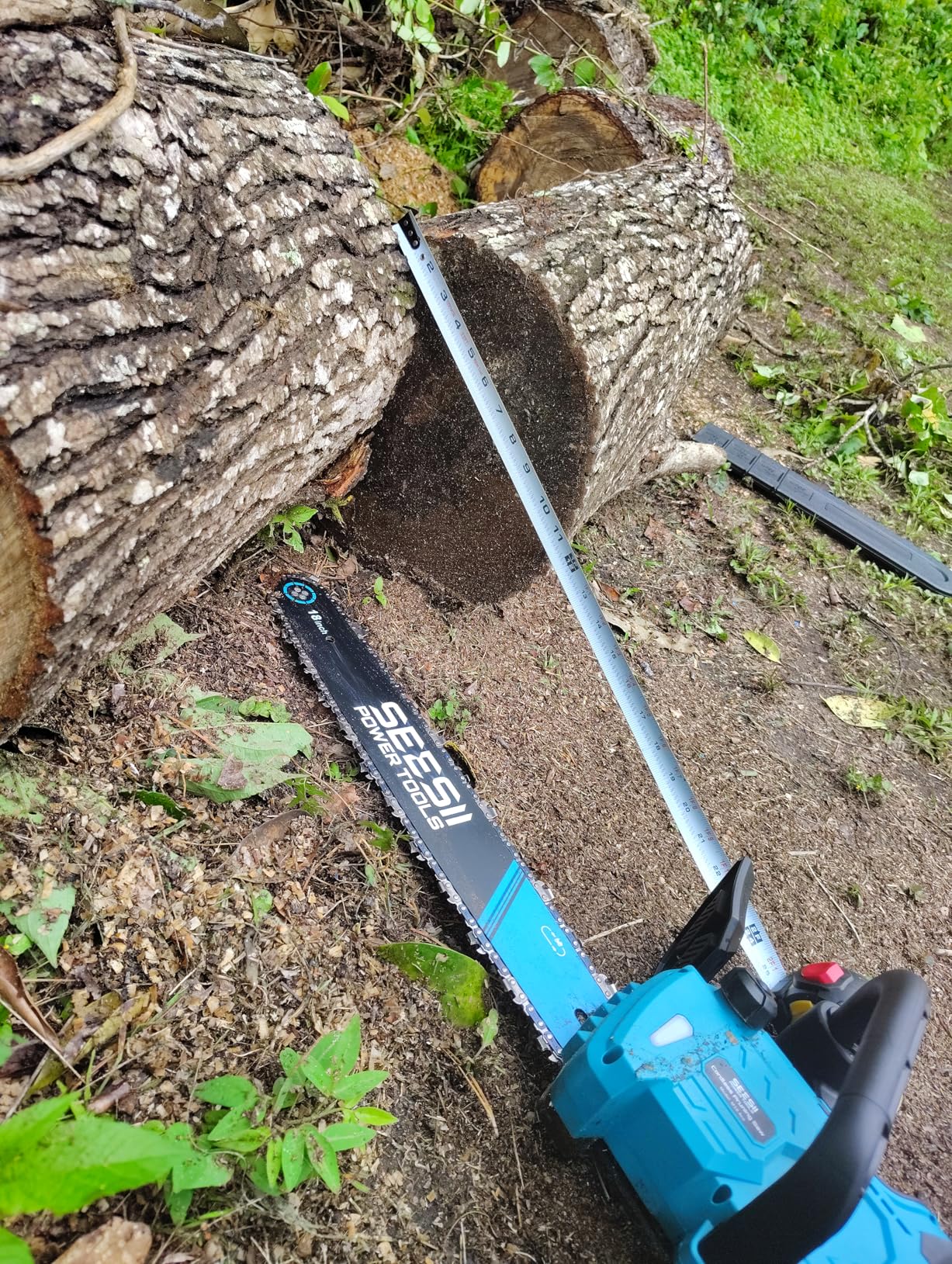 SEESII 40V 16-Inch Cordless Chainsaw: Brushless Electric Chain Saws with 2×4.0Ah Batteries & Charger, Tool-Free Chain Tension, Auto Oiling, for Tree Trimming, Wood Cutting, Yard Work customer photo 2