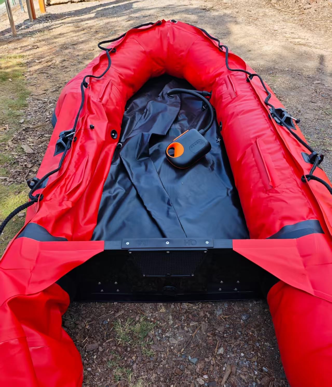 EXOCET Inflatable Dinghy Boat 2-8P USCG Alum Transom V-Hull 4Cham | Hextex 0.9mm PVC, Alum Transom/Floor, Quick Setup, USCG Certification, 5-15HP Motor, 3 Years Warranty, Adult customer photo 1