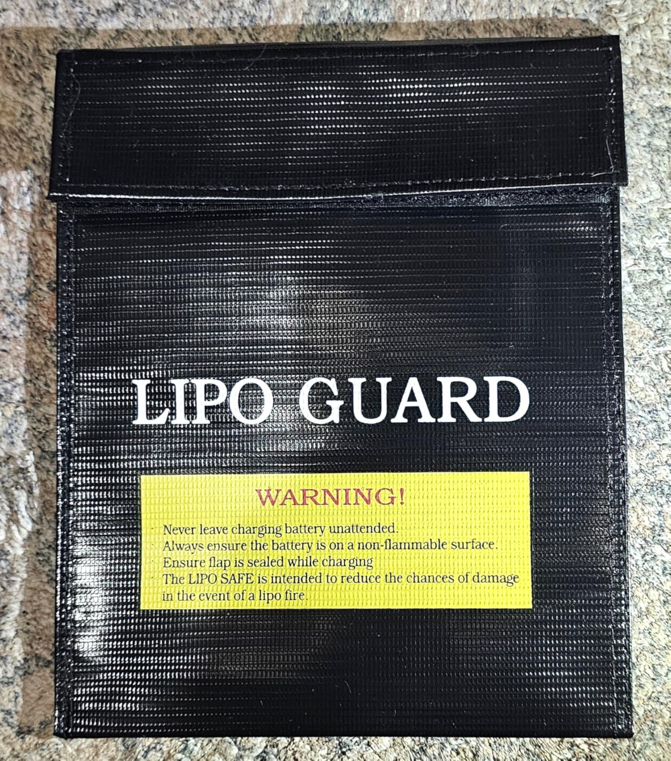 PAWBOSE Lipo Safe Bag, Fireproof Explosion-Proof Lipo Battery Bag for Safe Charging and Storage, 2 Packs(black) customer photo 2