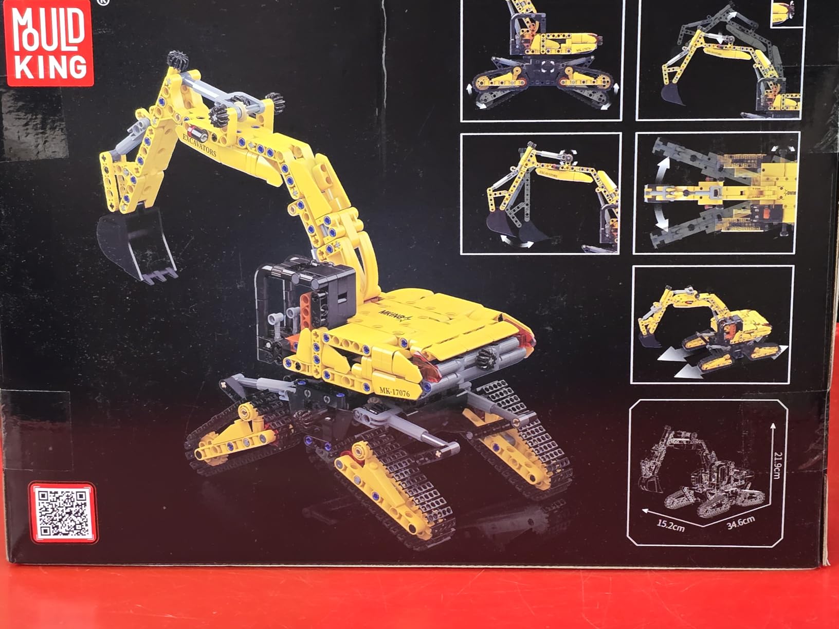 Mould King Crawler Excavator Building Sets, 17076 Engineering Excavator Kits, MOC Model Toys Birthday Gifts for Adults and Teens 14+, Construction Vehicle Set for Excavator Fans (840 Pcs) customer photo 1