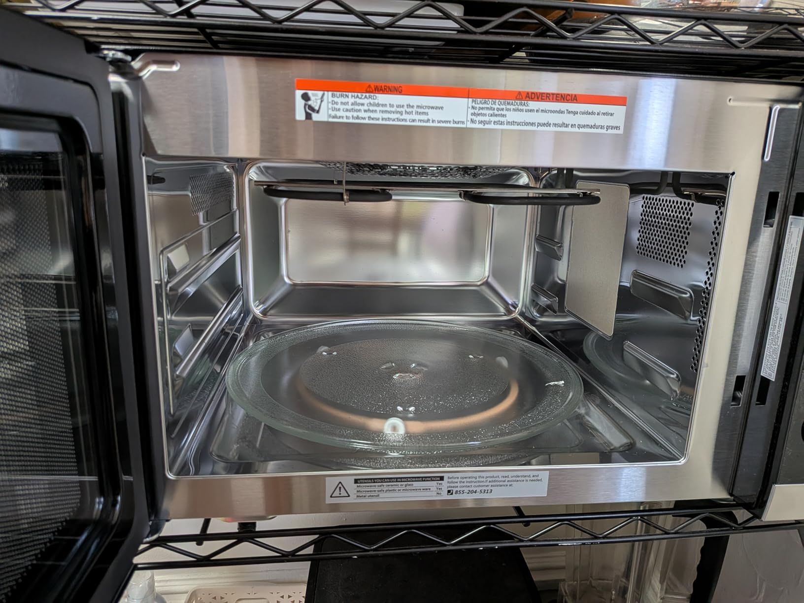 TOSHIBA OptiChef PRO MAX Air Fryer Combo Microwave Oven with 2.4-Inch Color Screen, Origin Inverter Technology, Smart Sensor, Compatible with Alexa, 1100W, 1.3 Cu.Ft, Silver ML2-STC13SAIT(SS) customer photo 1
