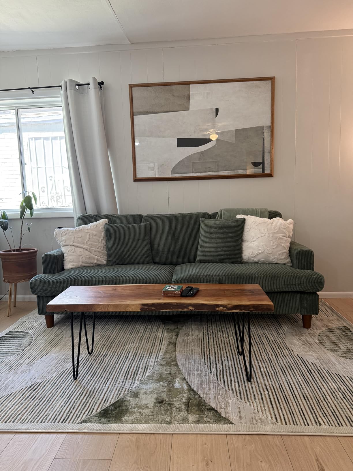 Kidirect 35.5in Oversized Accent Chair, Corduroy Reading Chair with 22.5in Deep Seat customer photo 2
