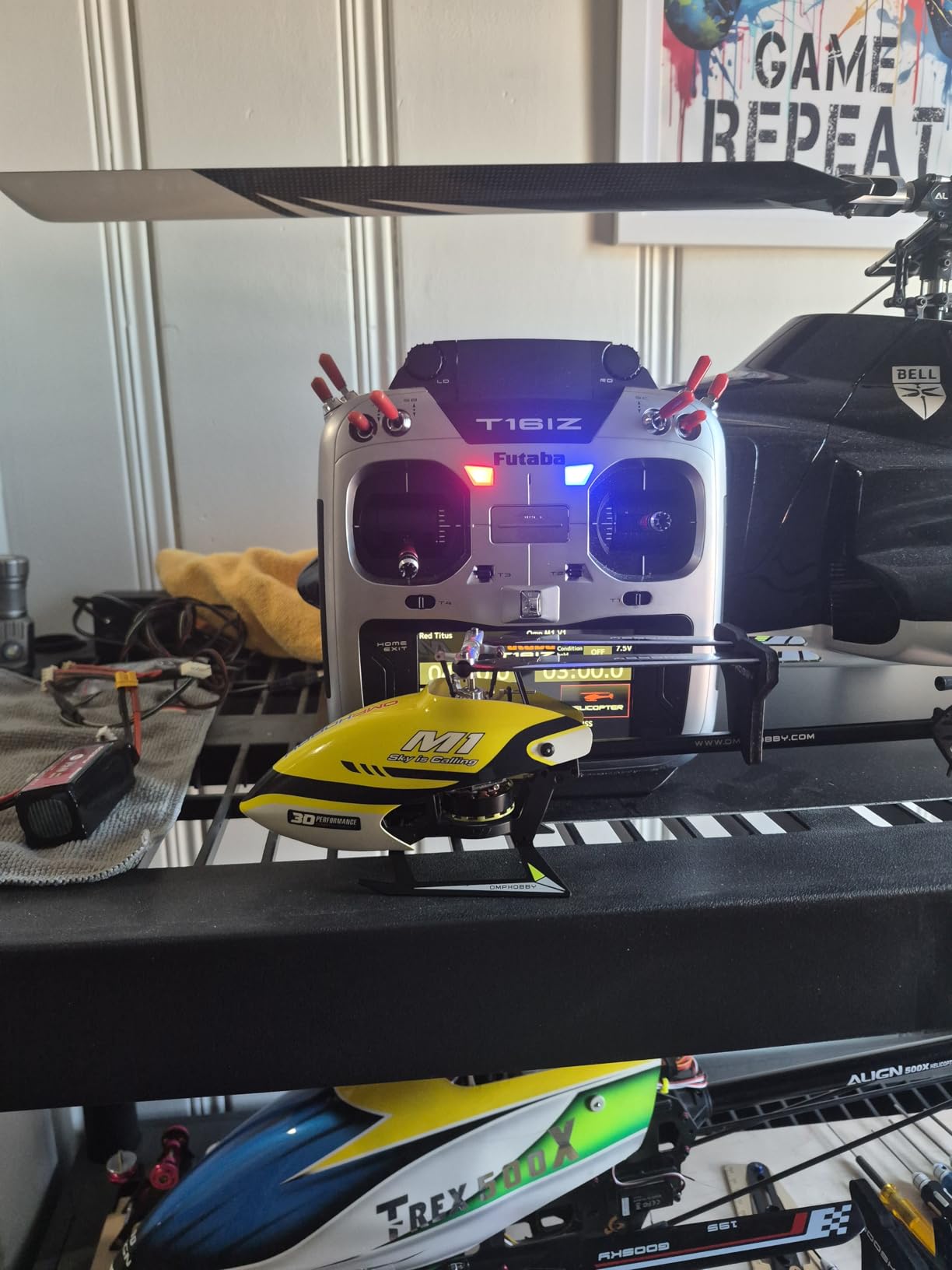 OMPHOBBY M1 V1 RC Helicopter for Adults - 6CH 3D Aerobatic RC Helicopters Outdoor with Dual Brushless Direct-Drive Motors with RadioMaster Pocket Radio 2025 (BNF Version, Yellow) customer photo 1