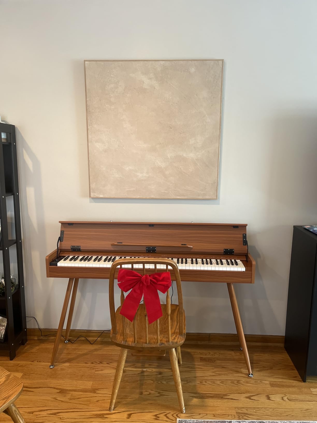 Eastar EUP-100 Digital Piano 88 Key Weighted Keyboard Full Size, Home Digital Keyboard Piano Gifts for Beginners, with Cover, Headphone, Three-Pedal, Wireless Midi & Recording, Retro Wood customer photo 2