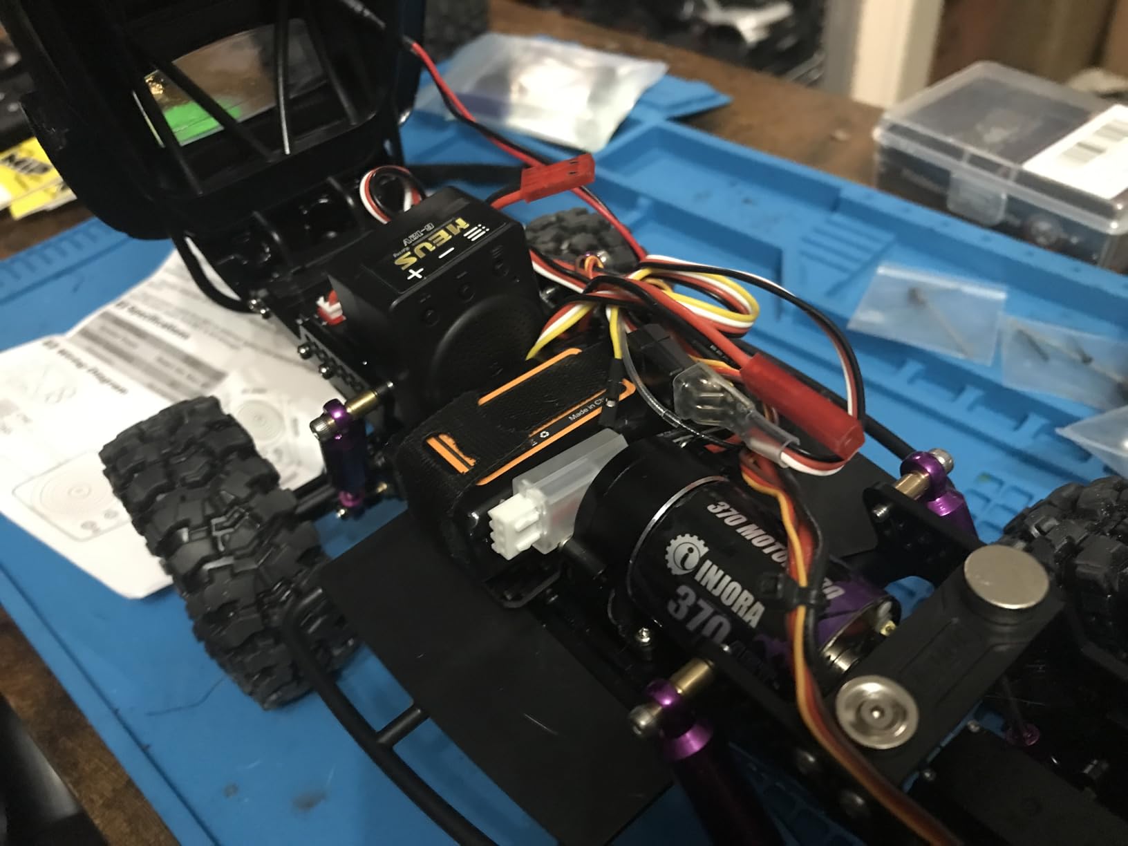 MEUS RACING RC Engine Sound Simulator for Traxxas TRX4M Axial SCX24 and Other 1/18 1/24 RC Crawler customer photo 2