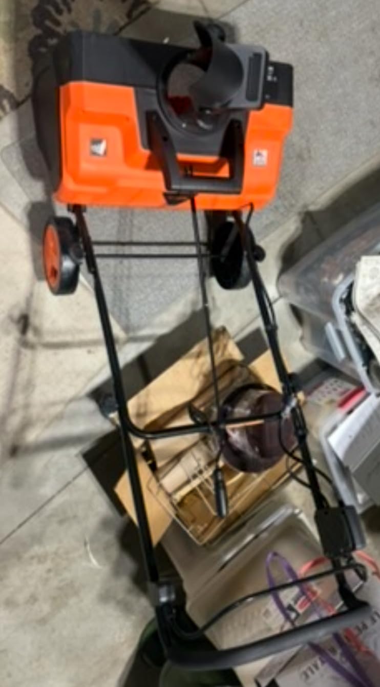 VEVOR Corded Electric Snow Blower, 20 inch 15A Snow Thrower with Dual LED Headlights & 180-Degree Rotating Chute, 25FT Throwing Distance customer photo 2